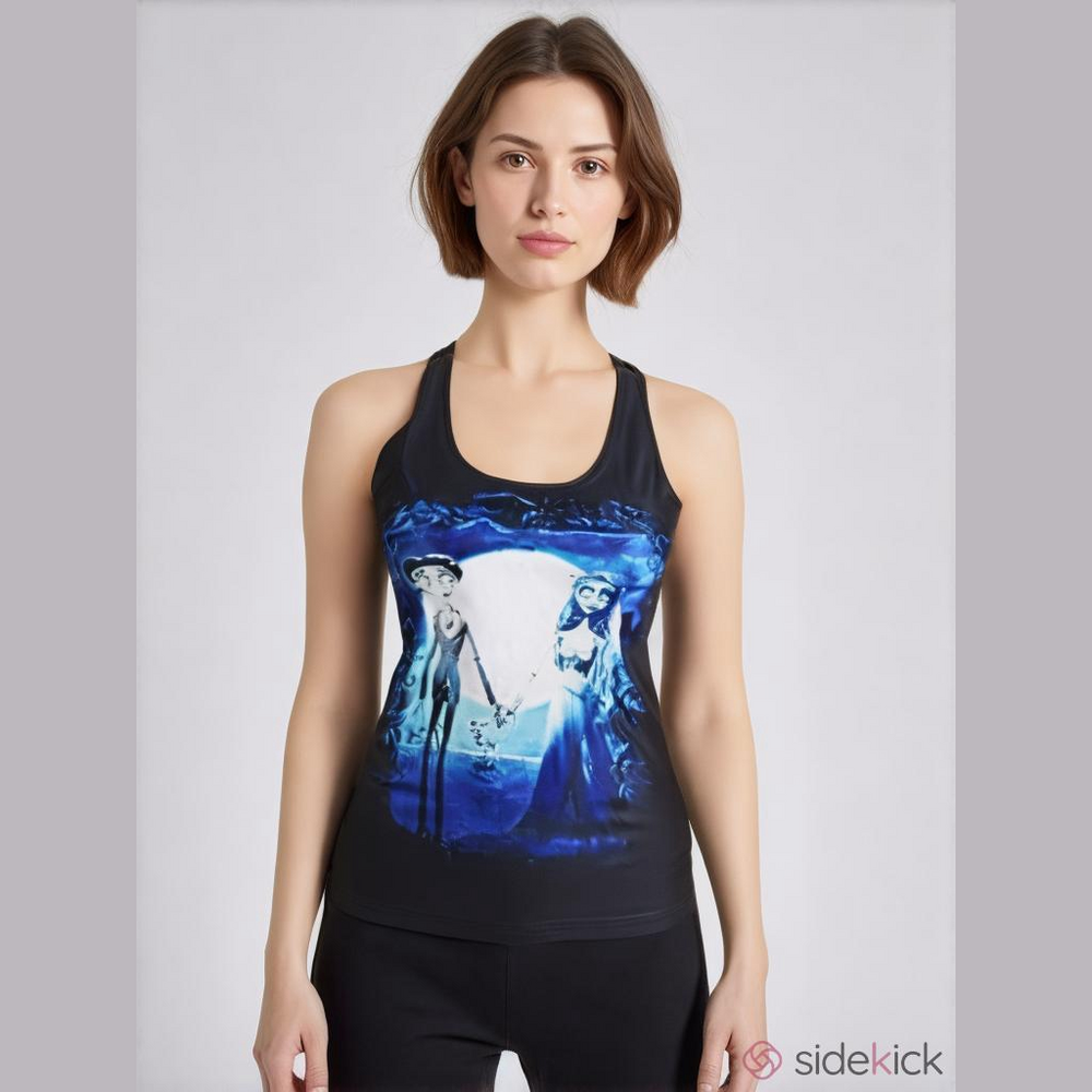 Corpse Bride Tank Top Small Black